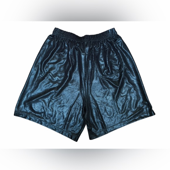 NEW Savage X Fenty Chain Reaction Metallic Black Basketball Shorts Streetwear S - Picture 7 of 14